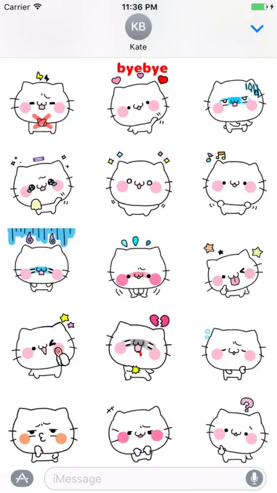 Captures d'écran de Cute Funny Cats - Fc Sticker