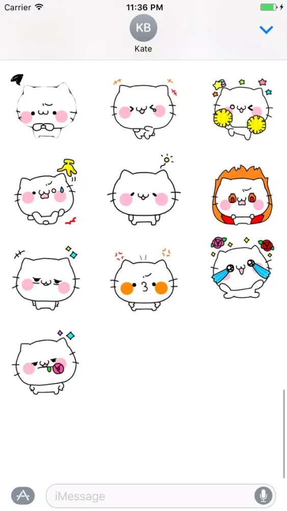 Captures d'écran de Cute Funny Cats - Fc Sticker