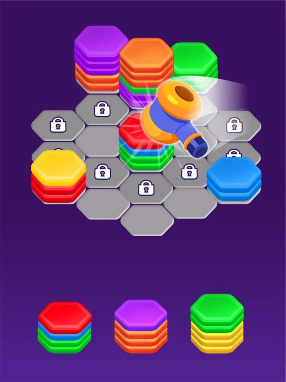 Hexa Color Sorting Puzzle iPad  스크린샷