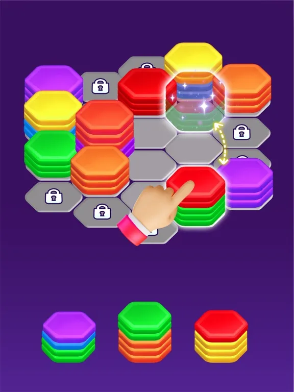 Hexa Color Sorting Puzzle iPad  스크린샷