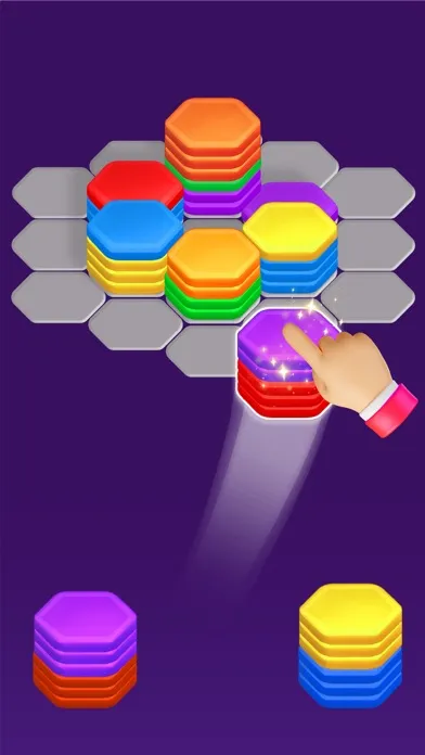 Hexa Color Sorting Puzzle 스크린샷