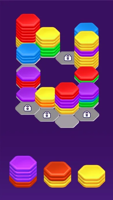 Hexa Color Sorting Puzzle 스크린샷