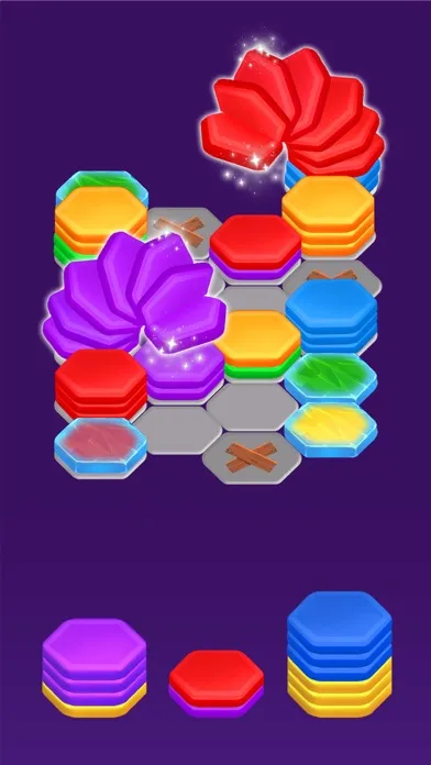 Hexa Color Sorting Puzzle 스크린샷