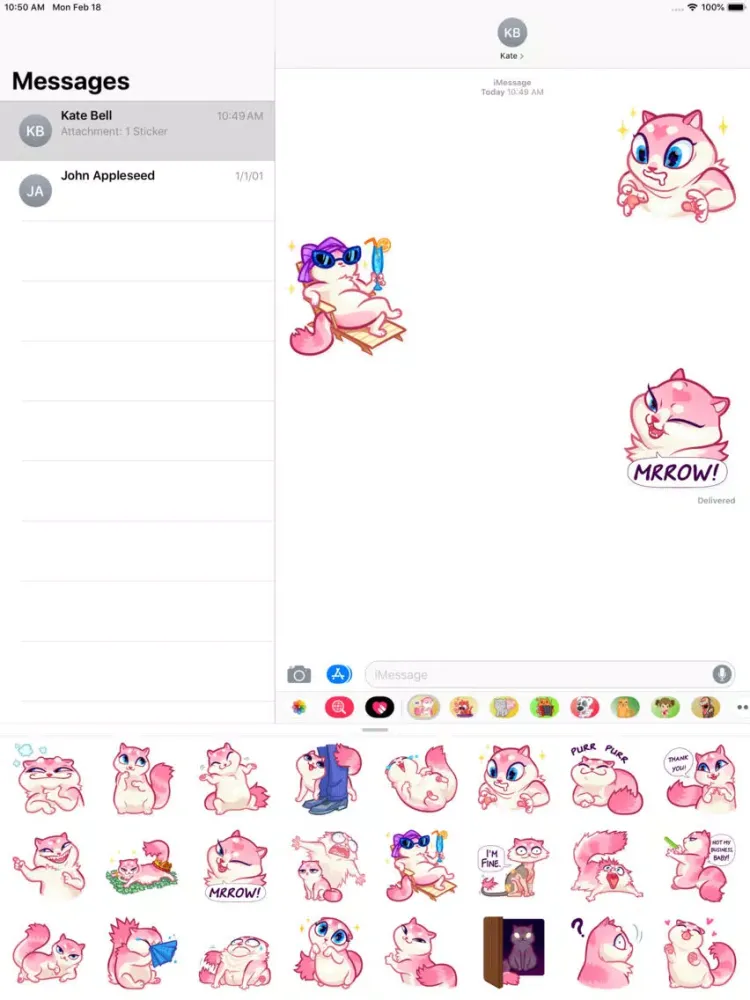 Ferocious Cat Sticker iPad  سکرین شاٹس