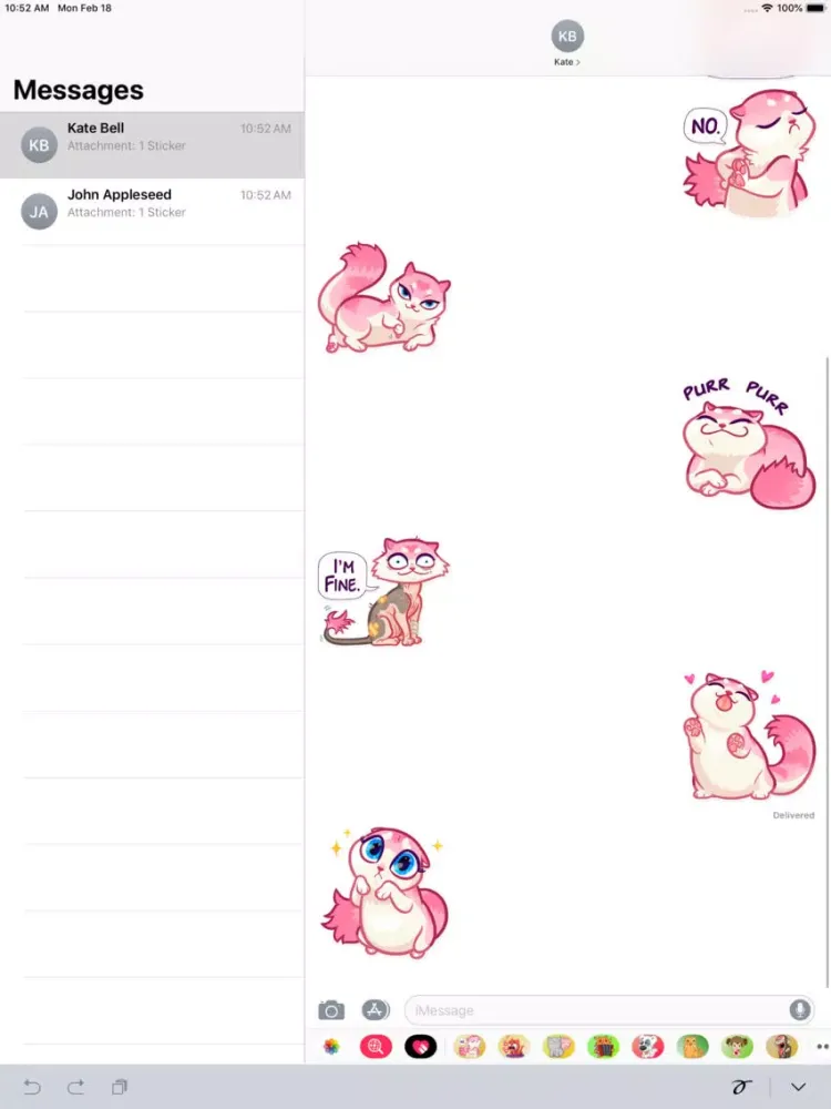 Ferocious Cat Sticker iPad  سکرین شاٹس