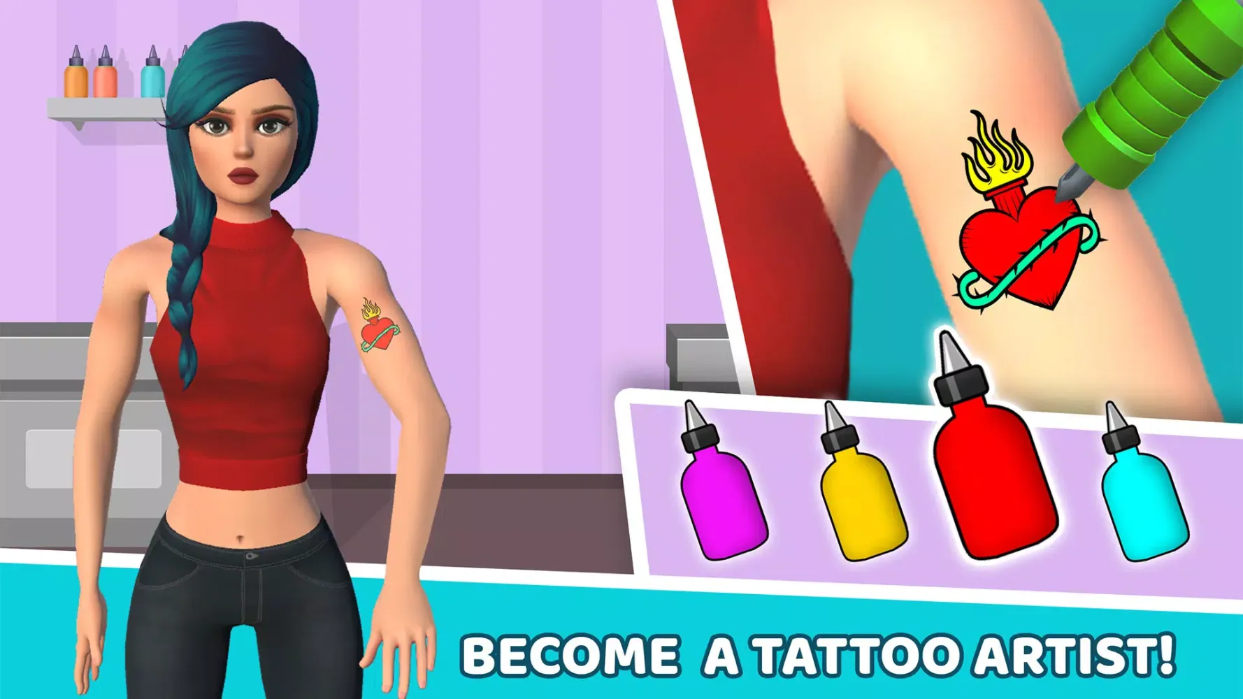 The Ink Art ASMR Tattoo Store Screenshots