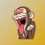 Monkey Funy Sticker