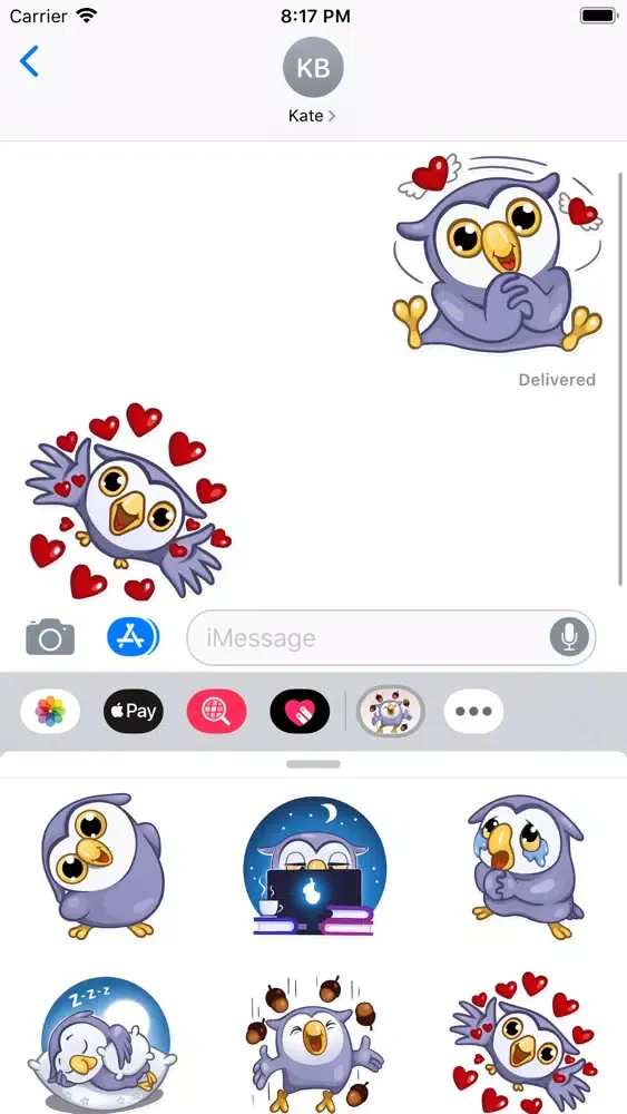 Owlet Stickers - fc 스크린샷