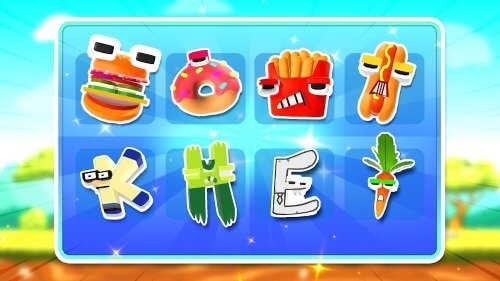 Merge Alphabet Food Battle-screenshot-1