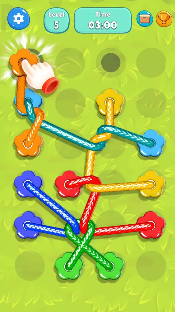 Tangled Line-Knot Untie Puzzle स्क्रीनशॉट