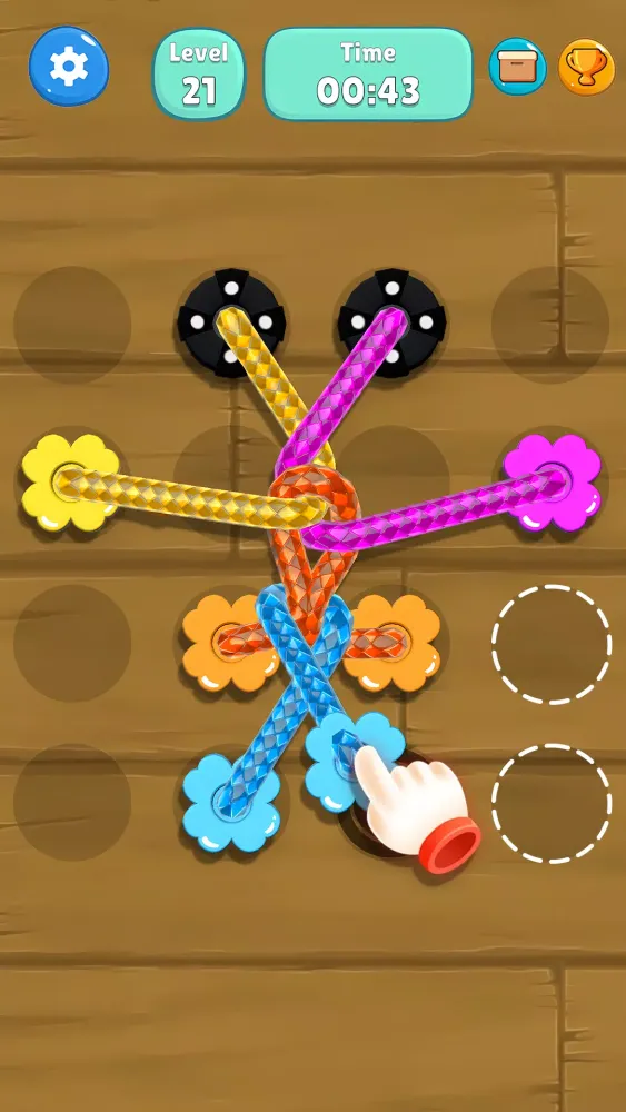 Tangled Line-Knot Untie Puzzle स्क्रीनशॉट