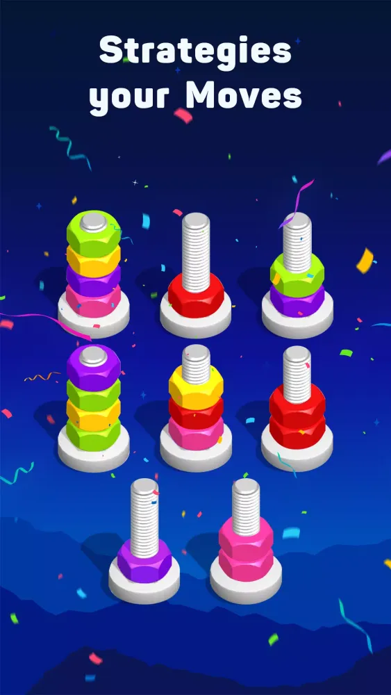 Nuts & Bolts - Puzzle Sort স্ক্রিনশট