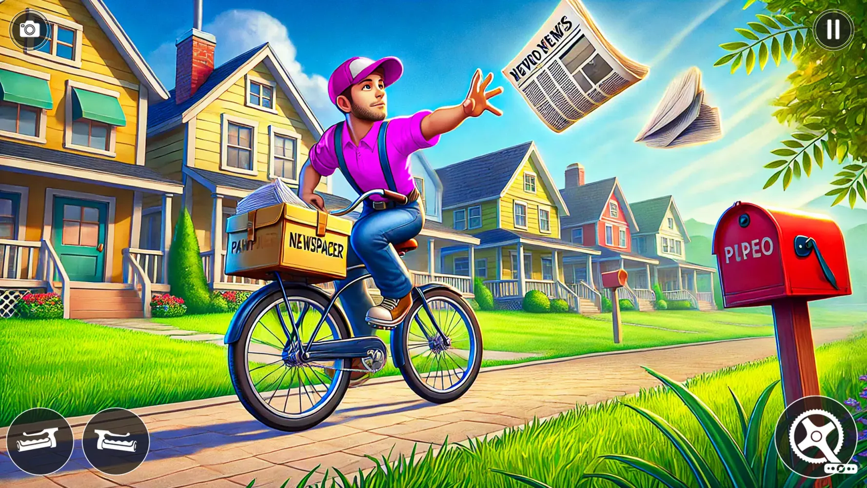 Paper Boy Delivery Game Screenshots