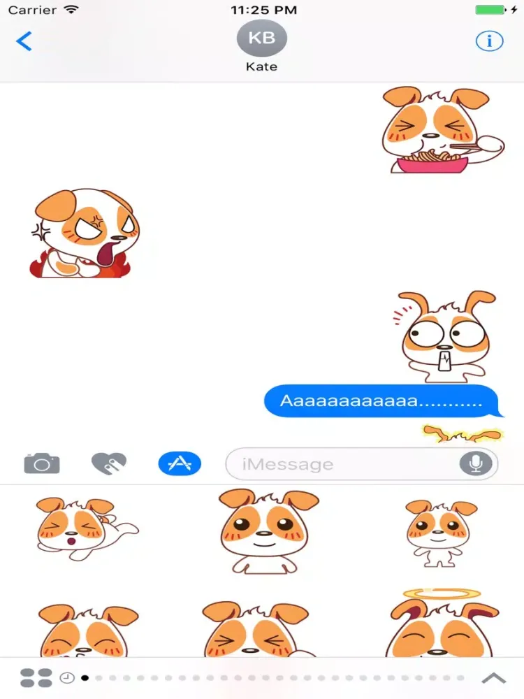 Puppy Cute - Fc Sticker iPad 应用截图