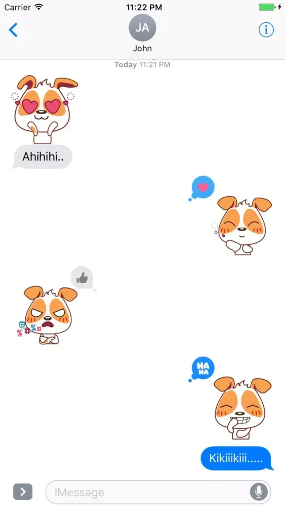 Puppy Cute - Fc Sticker应用截图