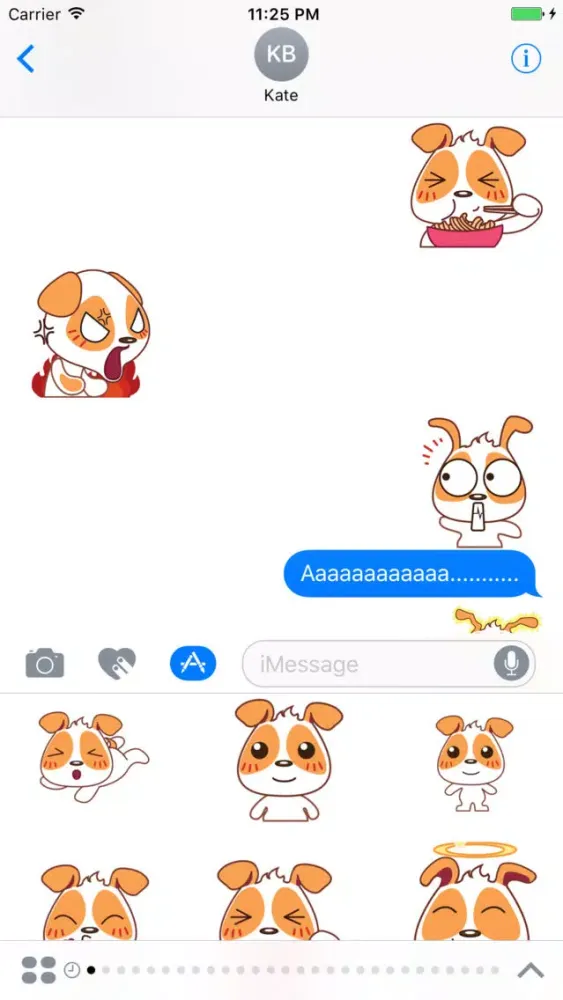 Puppy Cute - Fc Sticker应用截图