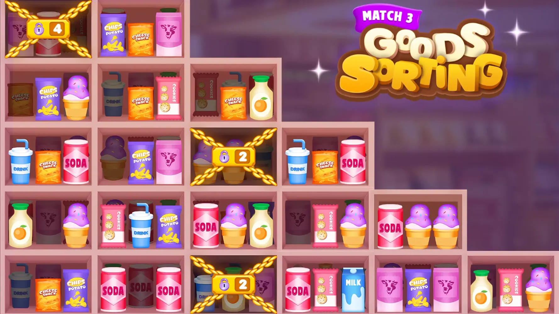 Goods 3D Puzzle: Match 3 Game Screenshots