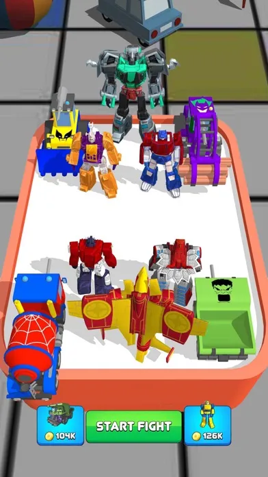 Zrzuty ekranu Robot Car Monster Color Battle