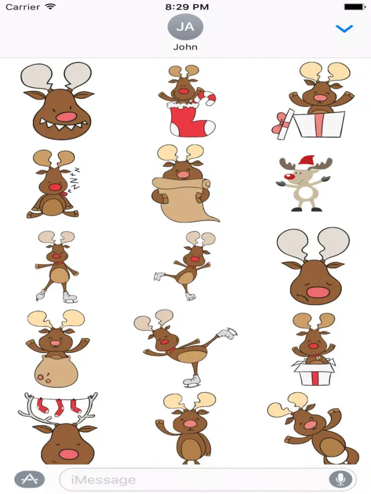 Tangkapan layar Reindeer - Fc Sticker iPad 