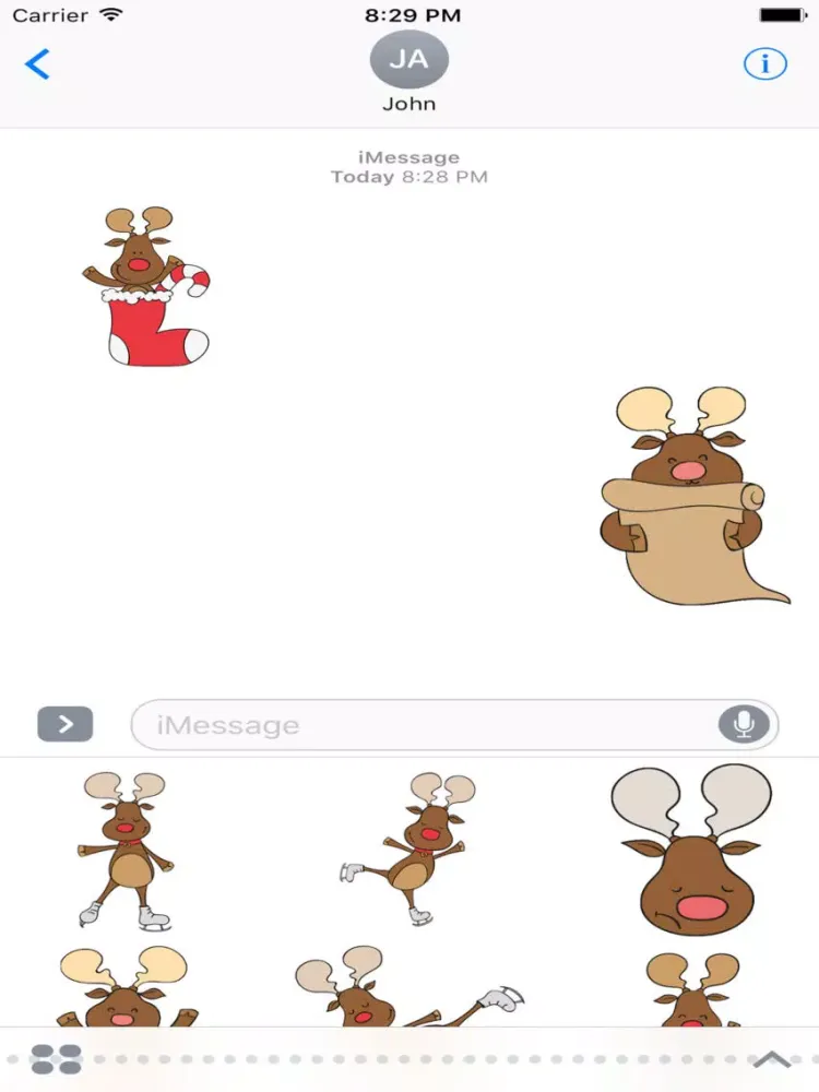 Tangkapan layar Reindeer - Fc Sticker iPad 
