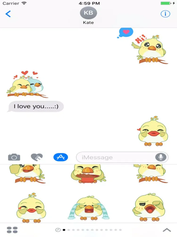 Silly Bird Sticker iPad  سکرین شاٹس