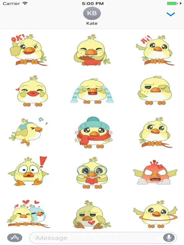 Silly Bird Sticker iPad  سکرین شاٹس