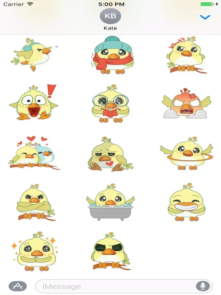 Silly Bird Sticker iPad  سکرین شاٹس