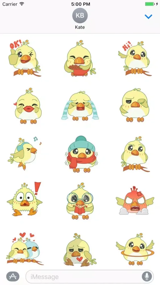 Silly Bird Sticker سکرین شاٹس