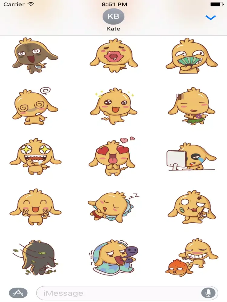 Silly Dog Cute - Fc.Sticker iPad  स्क्रीनशॉट
