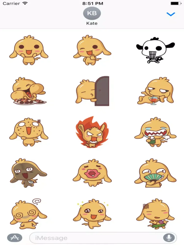 Silly Dog Cute - Fc.Sticker iPad  स्क्रीनशॉट