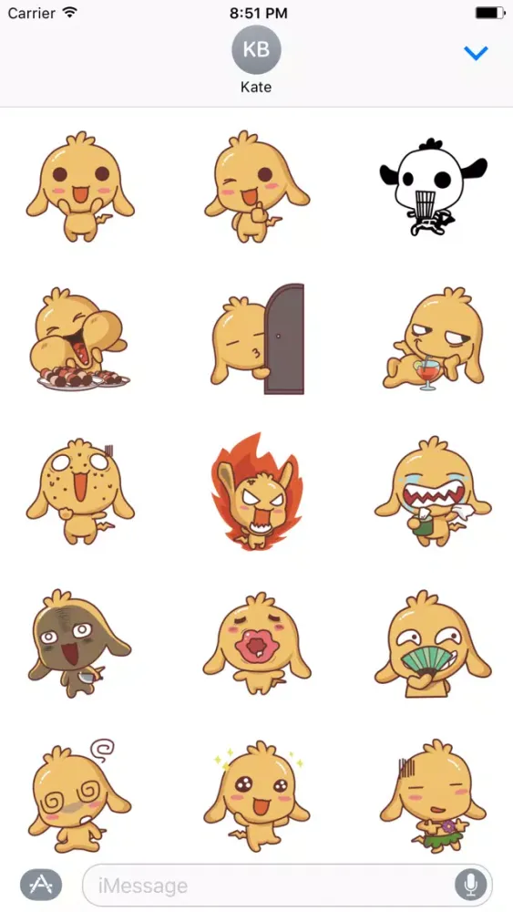 Silly Dog Cute - Fc.Sticker स्क्रीनशॉट