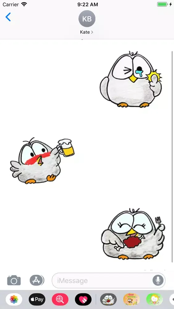 Sticker gray owl 스크린샷