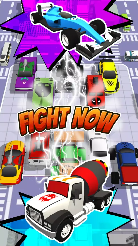 Скриншоты Superhero Car Merge Battle
