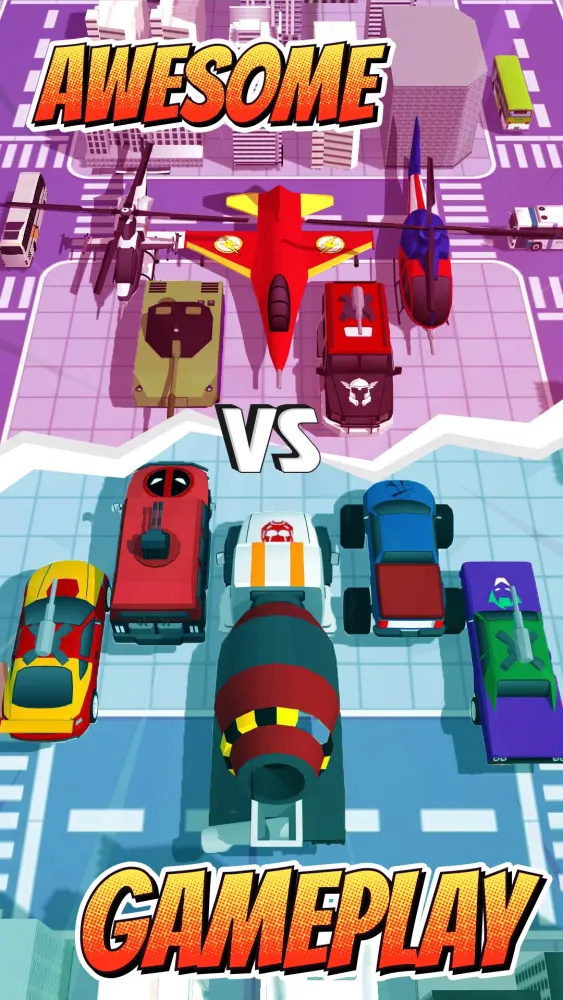 Скриншоты Superhero Car Merge Battle