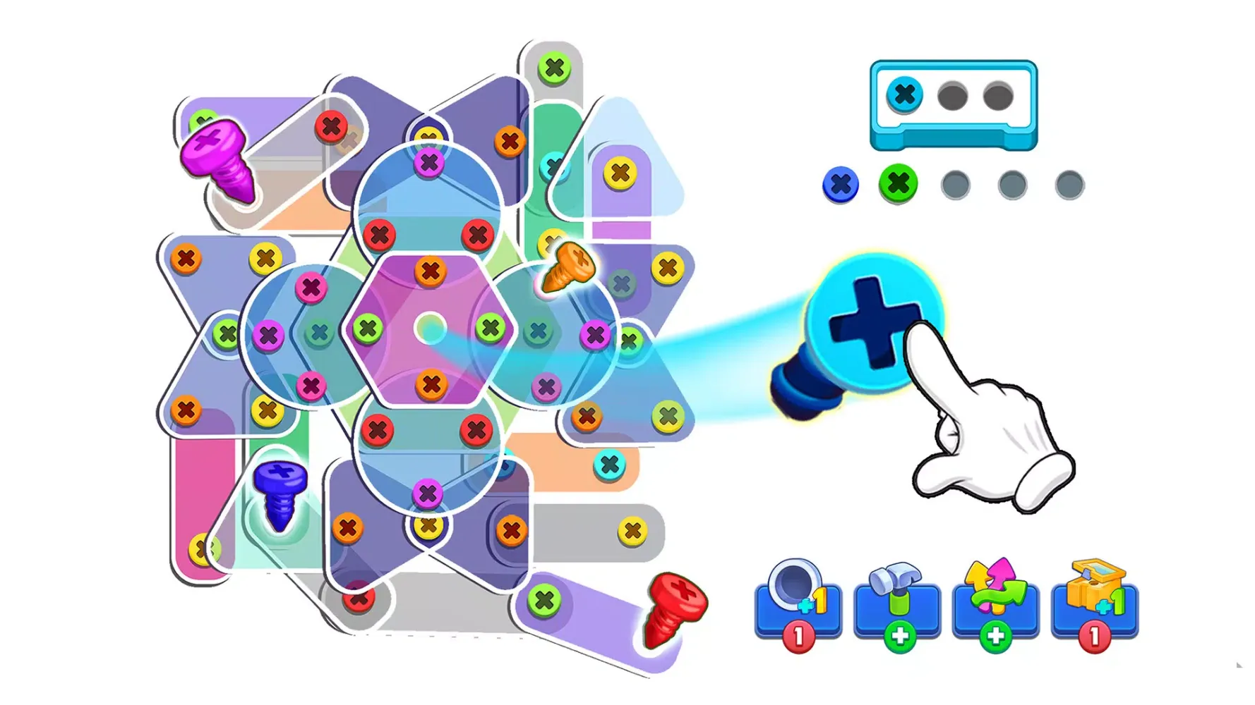 Capturas de tela do Screw Puzzle