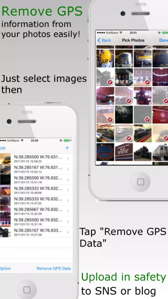 GPS Deloger - Remove location data from your photos with no hassle - স্ক্রিনশট