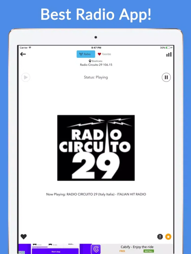 Zrzuty ekranu Radio Italia - Radios de Italia FM (Rec) iPad 
