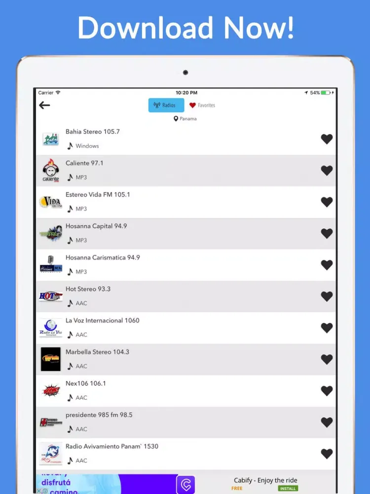 Radio Panama - Panama Radios AM FM Online Rec iPad  Ekran Görüntüleri