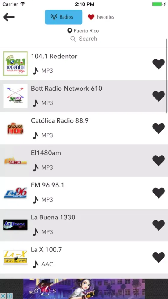 Radio Puerto Rico - Radios de Puerto Rico (Rec) FM应用截图