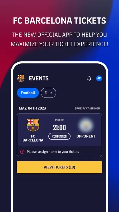 FC Barcelona Tickets Screenshots