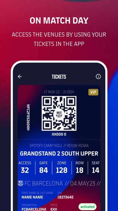 FC Barcelona Tickets Screenshots