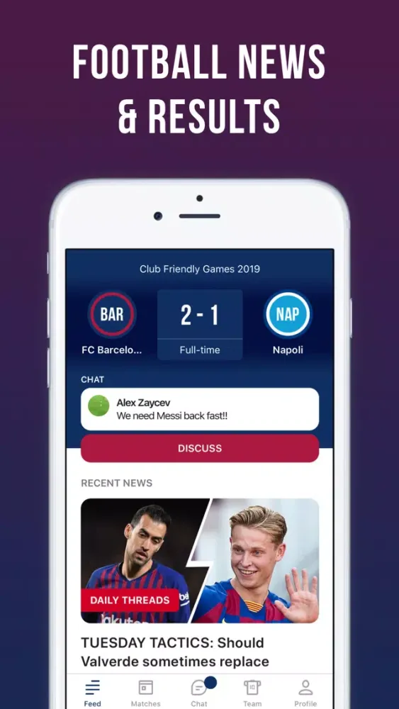 Captures d'écran de Blaugrana Live: not official