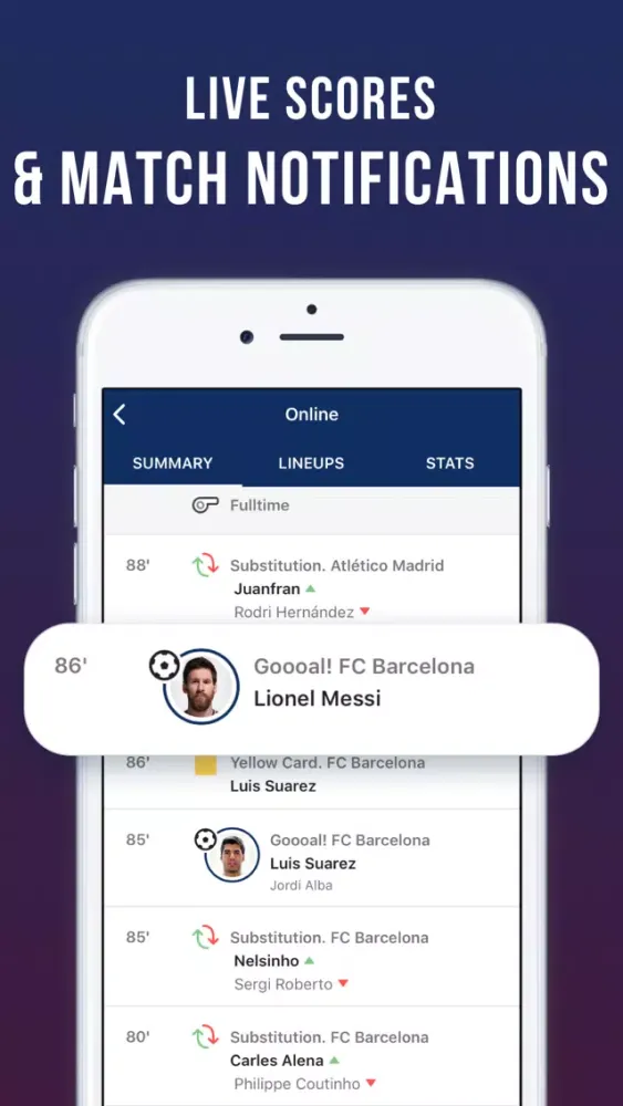 Captures d'écran de Blaugrana Live: not official
