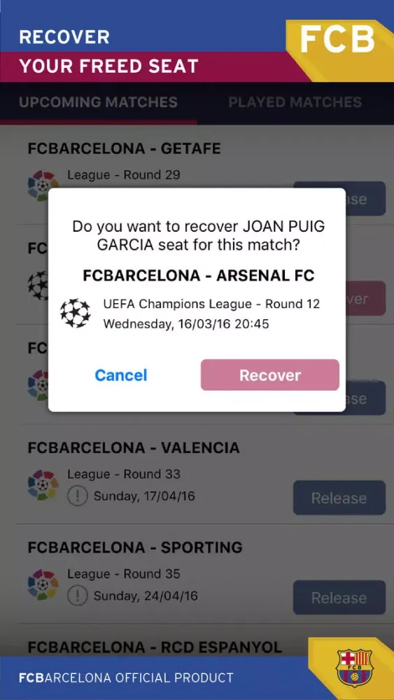 Ảnh chụp màn hình của FCB Seient Lliure
