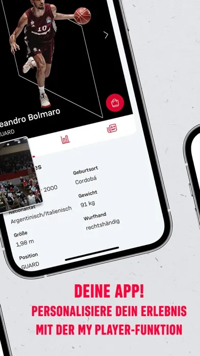 Capturas de tela do FC Bayern Basketball