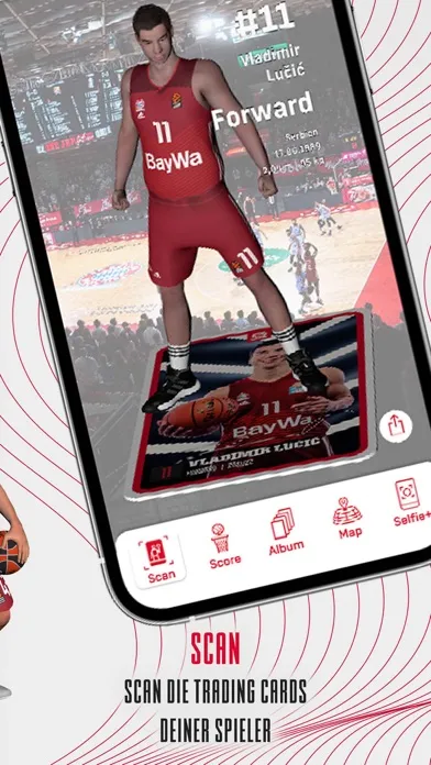 Capturas de tela do Scan+Score | FCBB AR-Game