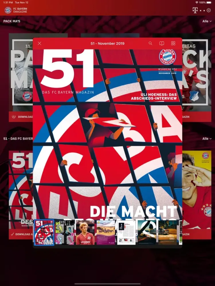 Screenshot di FC Bayern eMagazine App iPad 