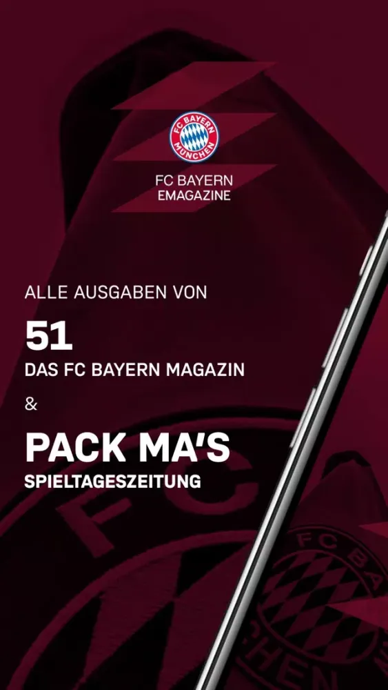 Screenshot di FC Bayern eMagazine App