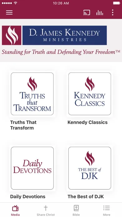 Zrzuty ekranu D. James Kennedy Ministries