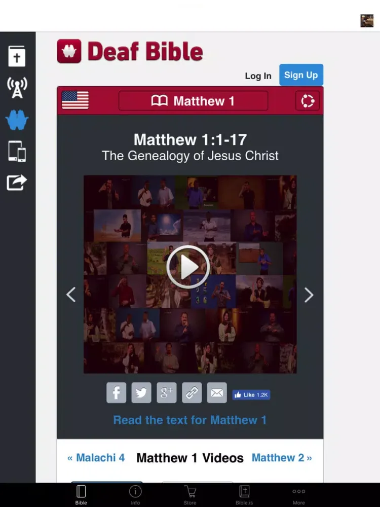Tangkapan layar The Bible Society of Egypt iPad 